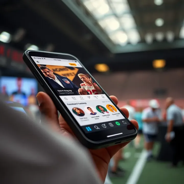 Mobile phone showing popular Nigerian betting platform with withdrawal options
