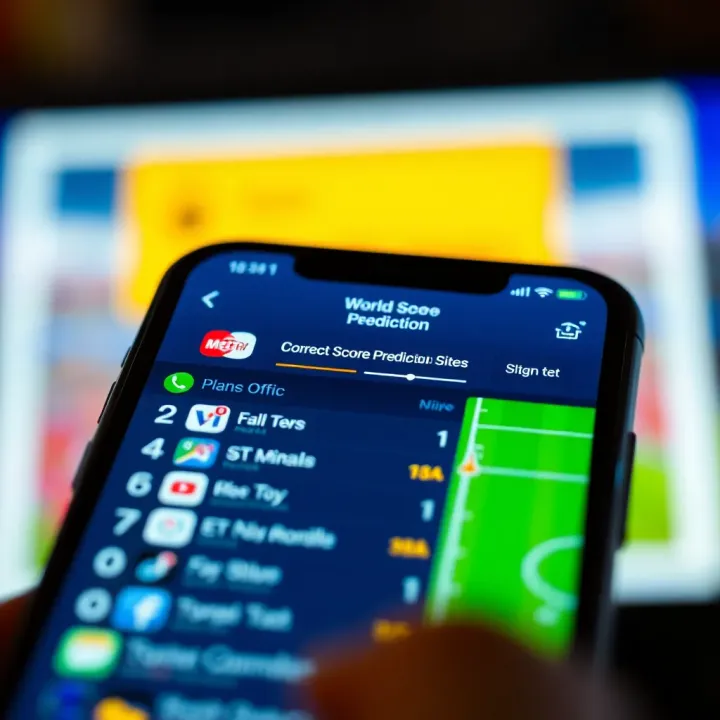 Dashboard showing detailed statistics and accurate sports score predictions