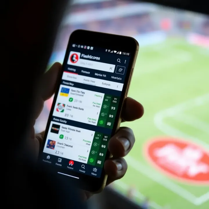 MSport app interface highlighting real-time updates and detailed match statistics on mobile device