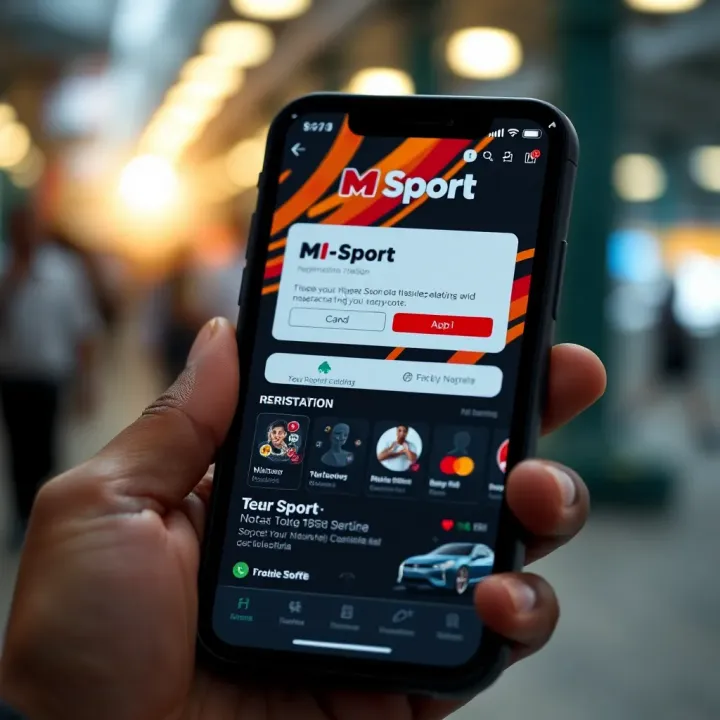Secure login screen for MSport online platform with password entry