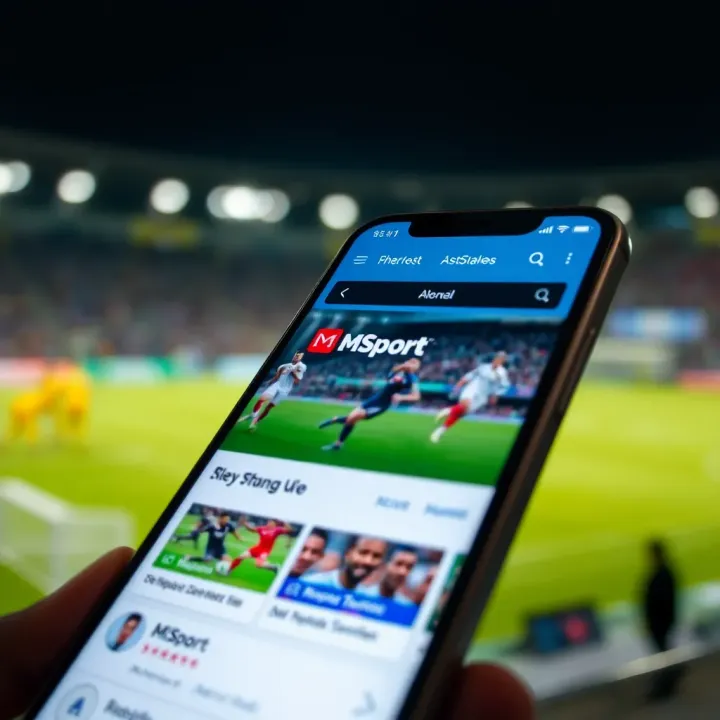 A smartphone displaying various sports streaming app icons tailored for Nigerian users