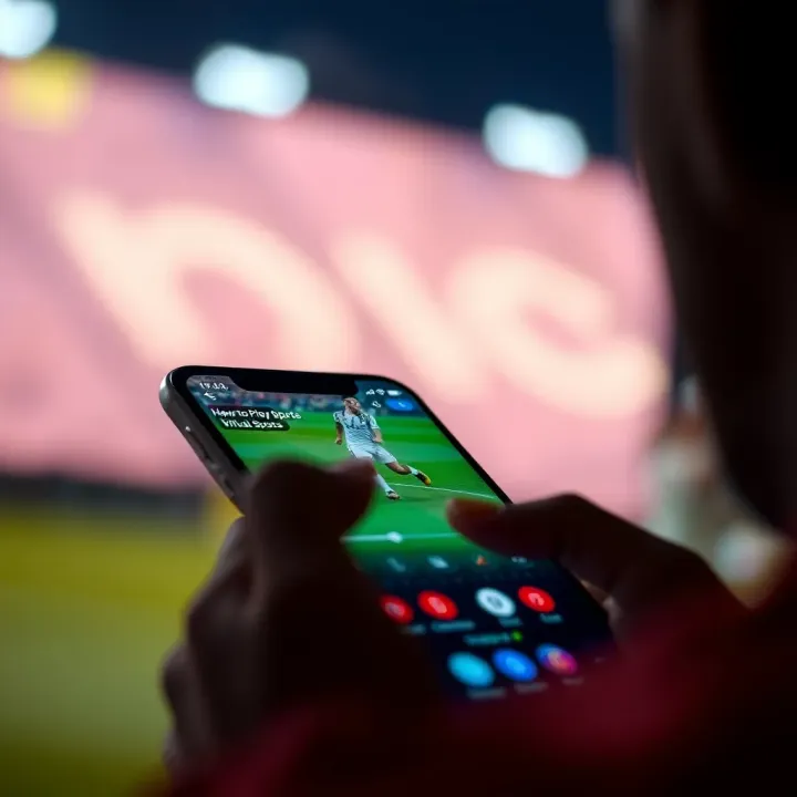 Placing a virtual sports bet on MSport showing betting options and odds