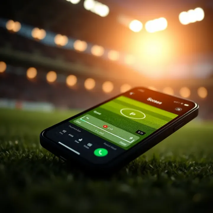 Football betting odds displayed on a digital screen with Nigerian football stadium in the background