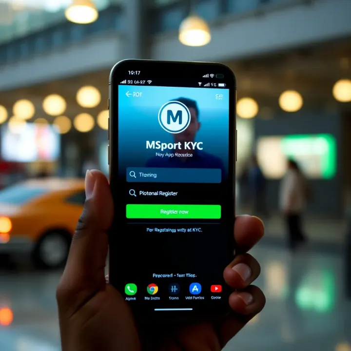 Secure login portal showcasing encrypted access for MSport Nigeria
