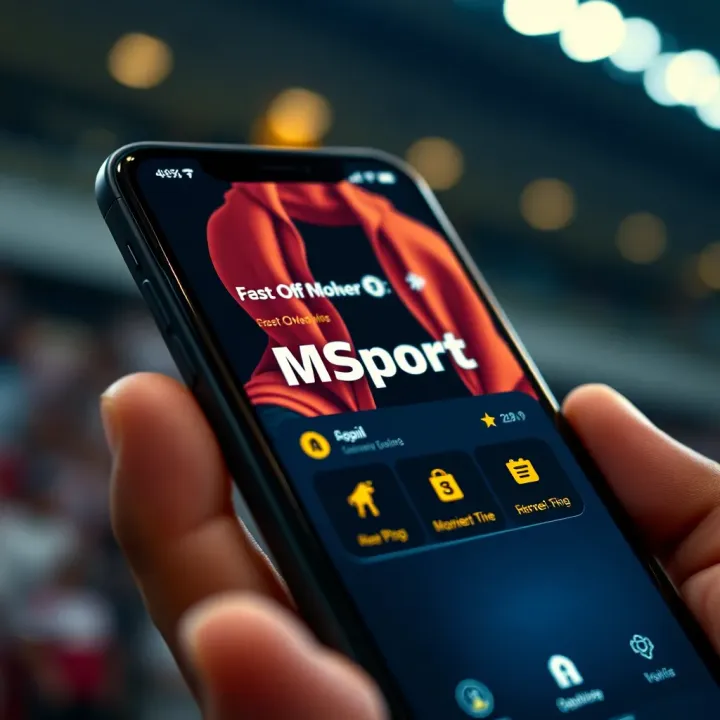 User dashboard displaying MSport bonus balance and withdrawal options