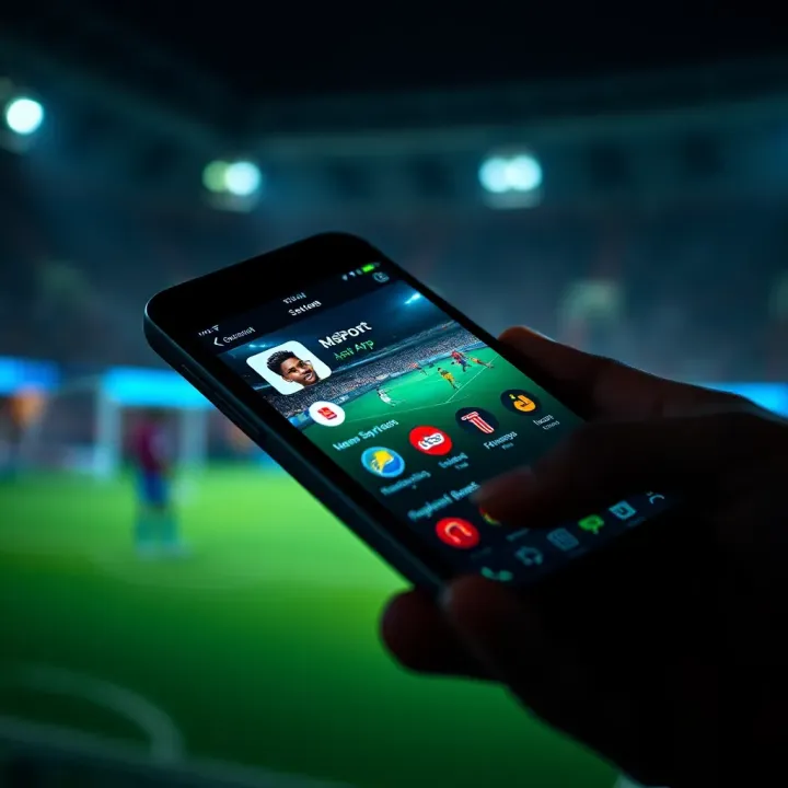 Illustration highlighting user-friendly navigation and Nigerian-focused sports content within the MSport app