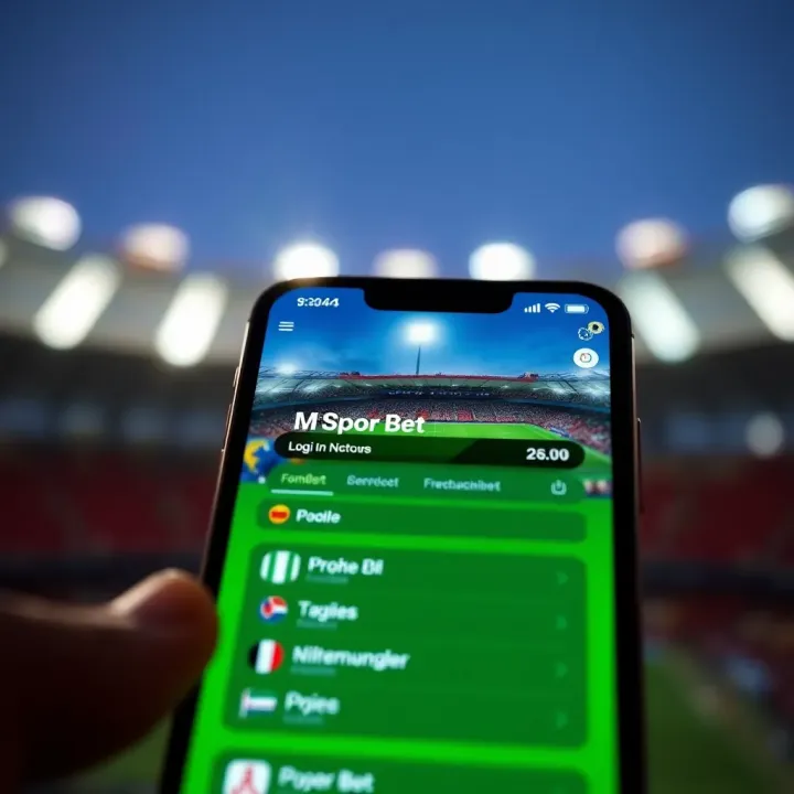 User interface showcasing payment options and customer support features within Msport Bet app