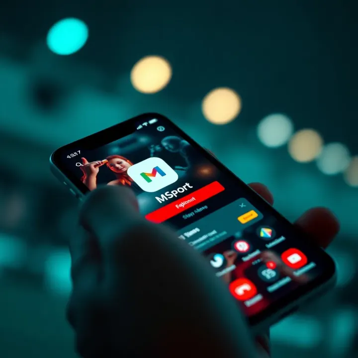 User interface displaying MSport login screen on a smartphone in Nigeria