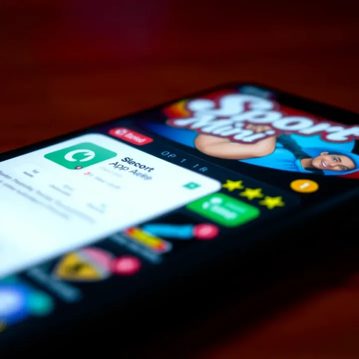 Illustration of mobile connectivity and sports icons representing app usage in Nigeria