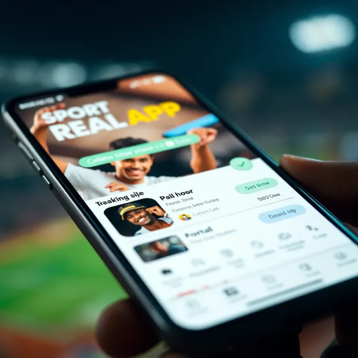 Illustration of downloading and setting up MSport Real App on a mobile device in Nigeria
