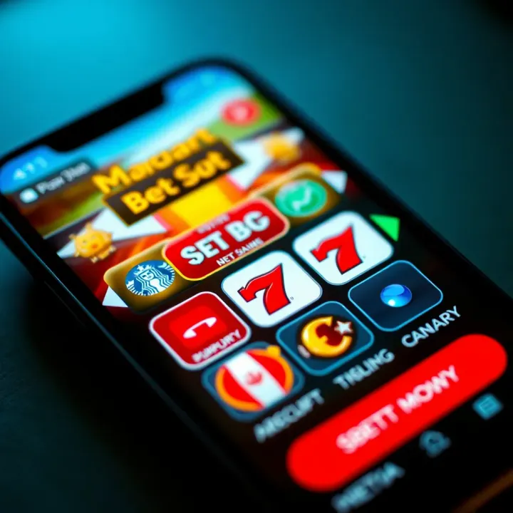 Digital representation of slot machine reels with colorful symbols and jackpots