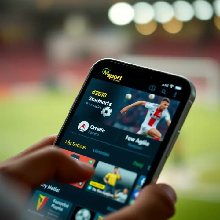 User interface showcasing sports betting options and live game statistics on a digital platform