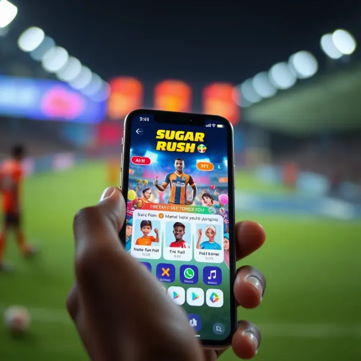 Feature highlights showcasing bonus rounds and exciting power-ups in a candy-themed environment