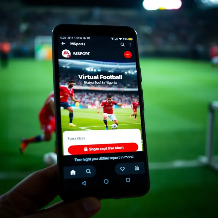 Diagram showing technology and economic impact of virtual football within Nigerian sports betting market