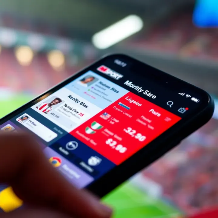 Illustration of Nigerian football fans engaging with football prediction tools on mobile devices