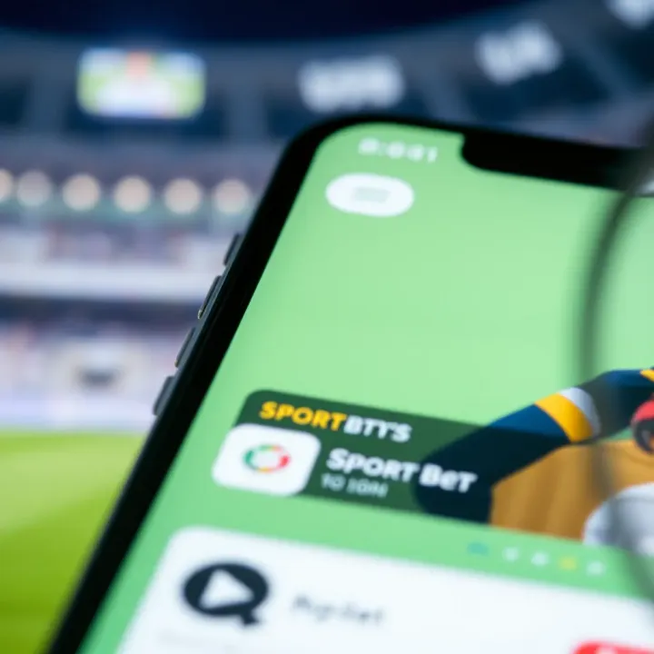 Illustration of a secure login with shield icon and sports betting elements on digital interface