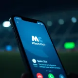 Mobile phone showing successful account creation confirmation on sports betting app