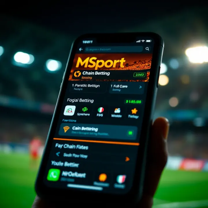 Diagram illustrating the structure and flow of chain betting on a sports platform