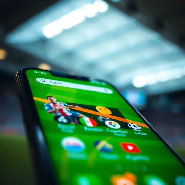 User navigating Msport Mobile app interface on an Android device showcasing sports betting options
