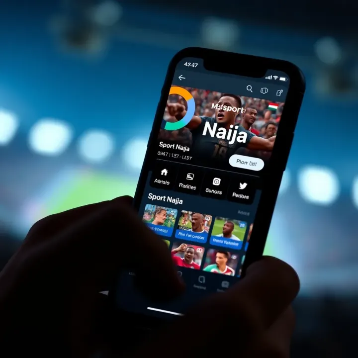 Modern digital platform showcasing Nigerian sports news and athlete updates